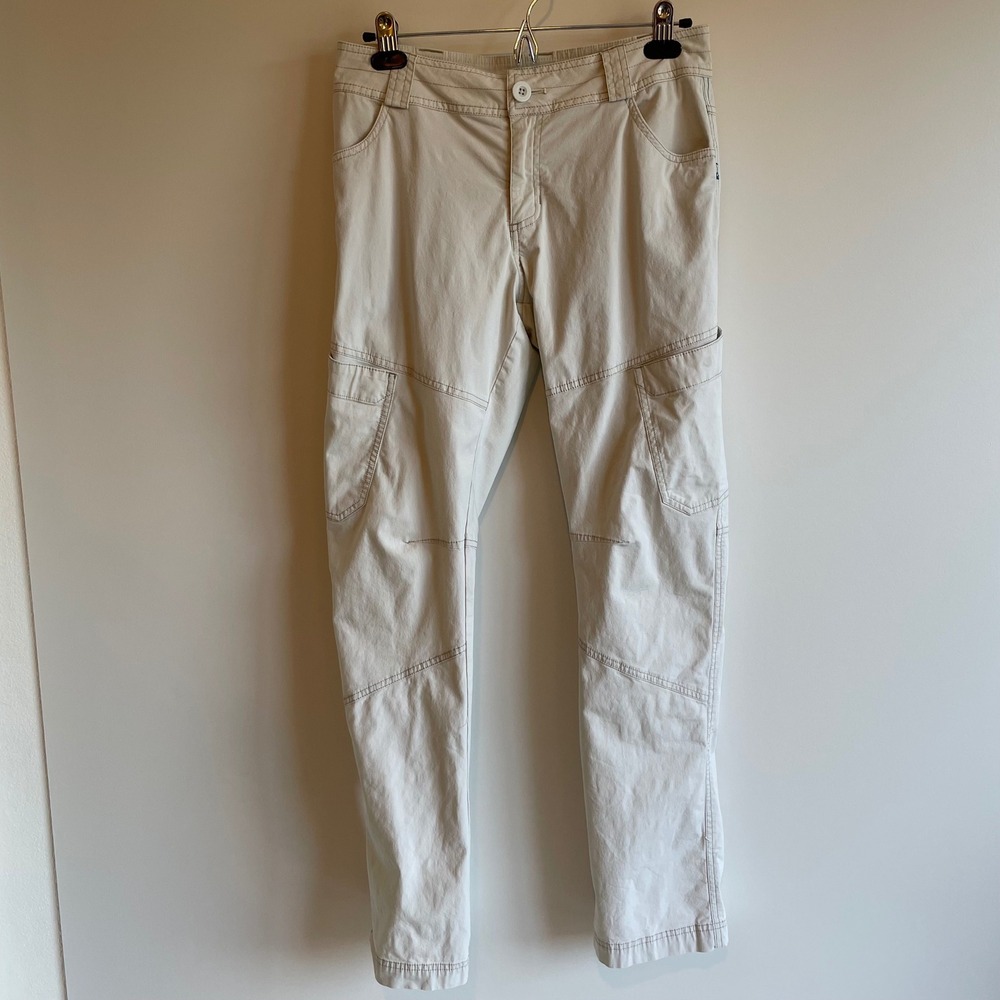 Outdoor Research Women's Size 6 Beige Cargo Pants Cotton Nylon Stretch Hiking